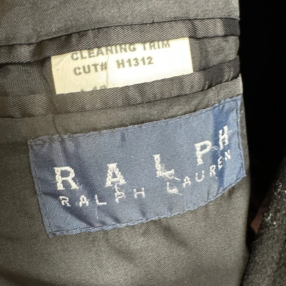 Ralph Ralph Lauren Men’s Cashmere/wool blend Black overcoat